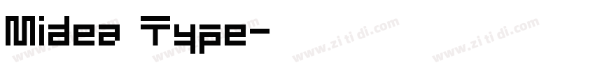 Midea Type字体转换
